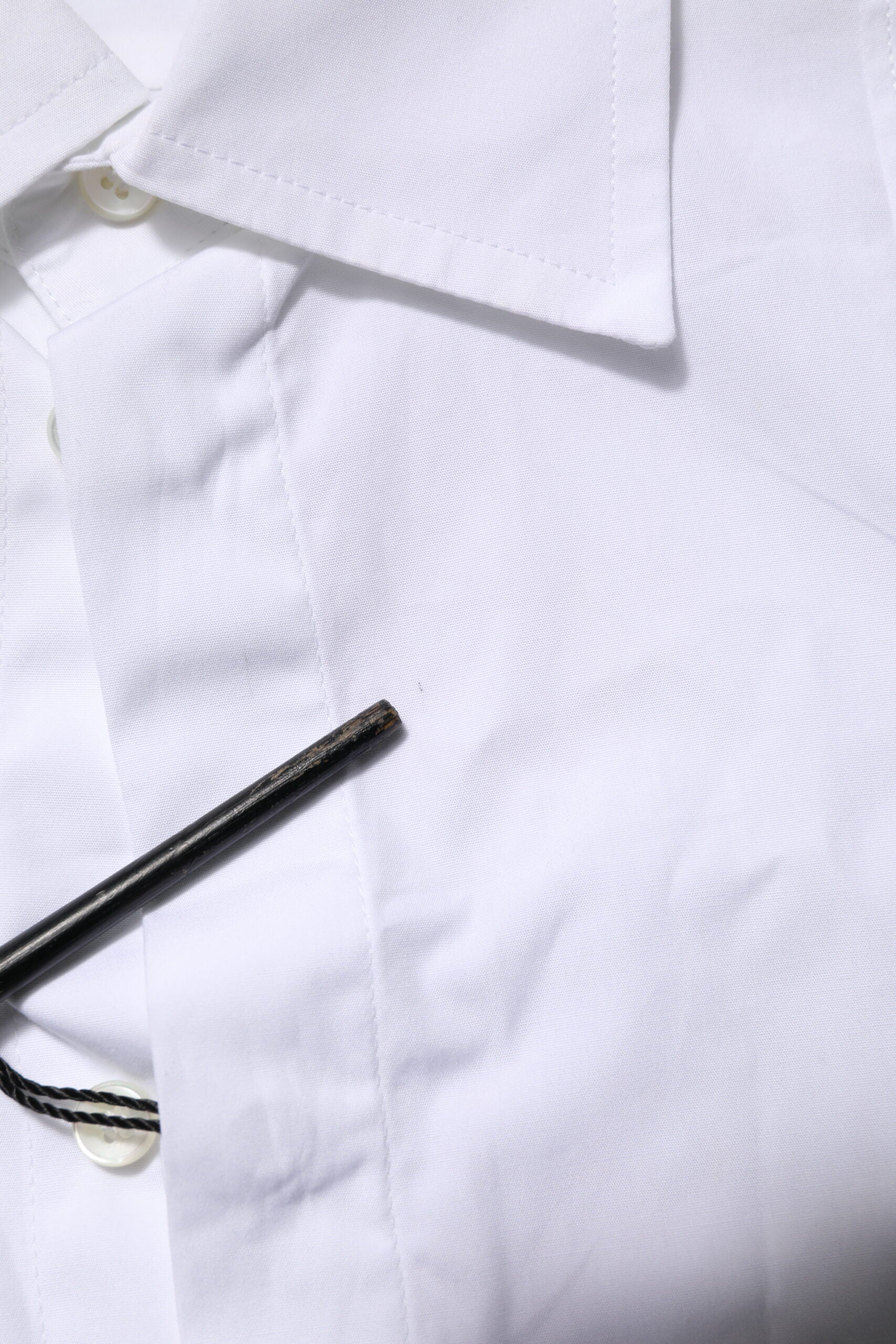 Dolce & Gabbana White Poplin Cotton Shirt for Men Formal